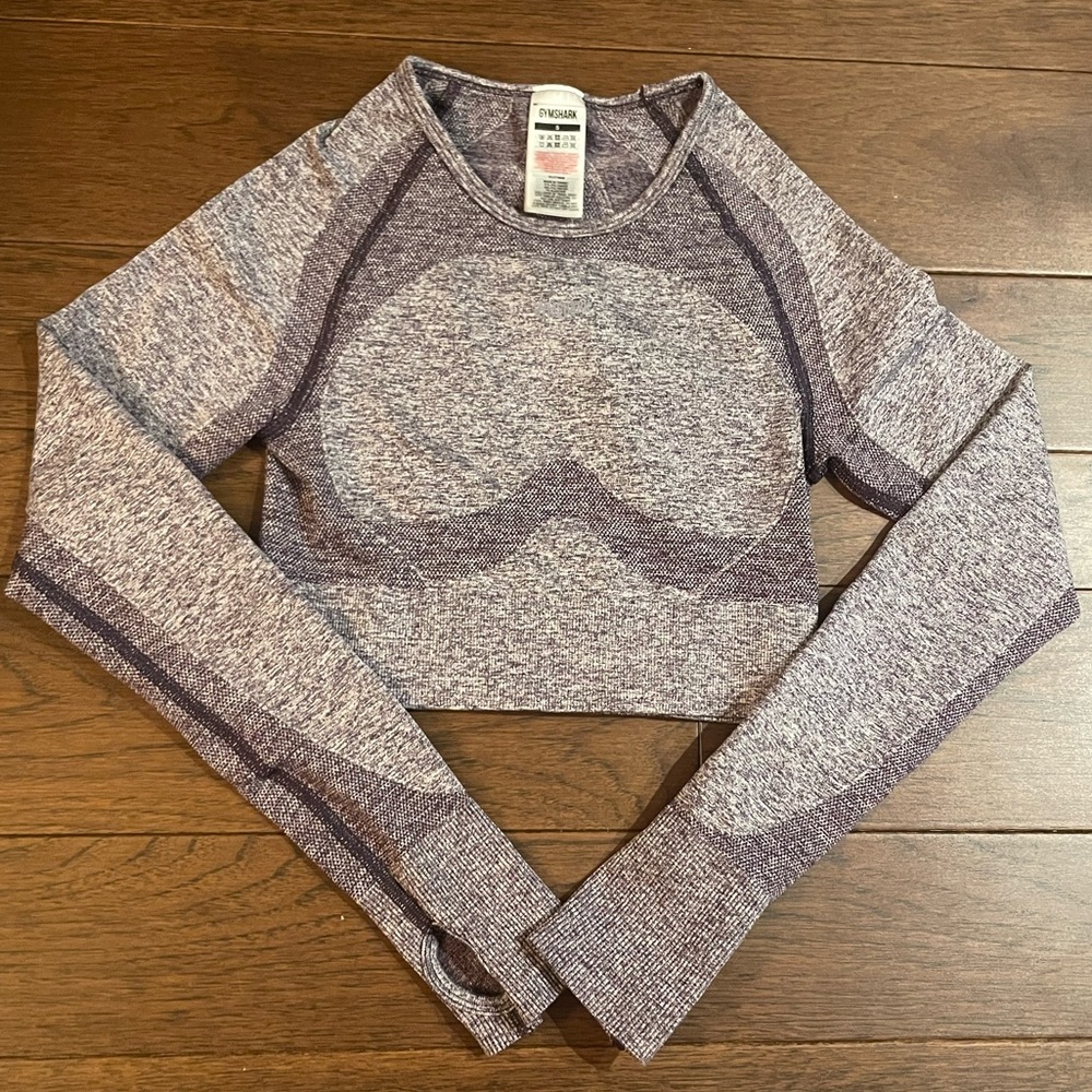 gym shark longsleeve purple small top